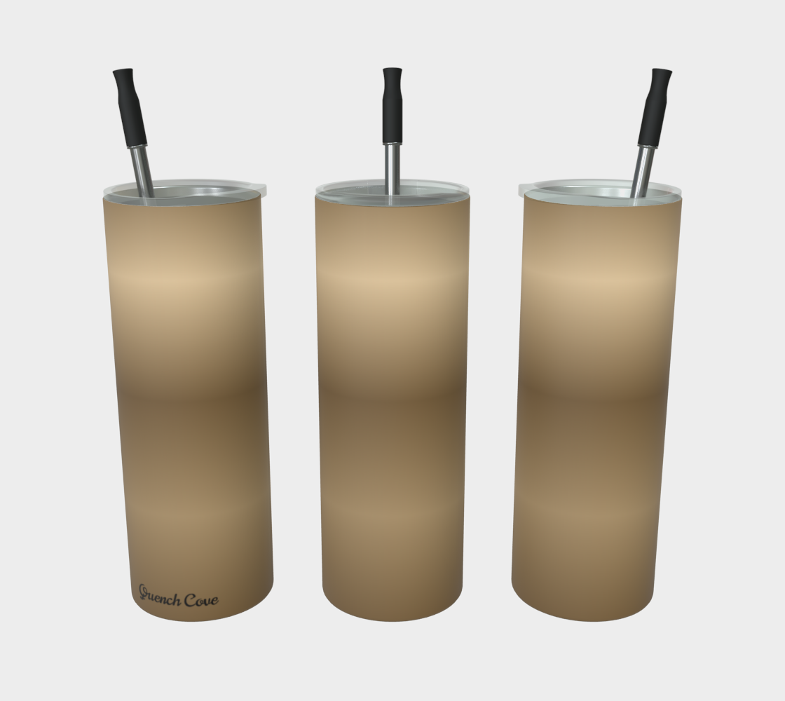 Quench Cove Tumbler In Glossy Light Brown