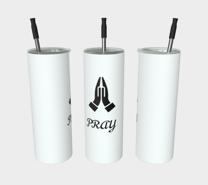 Quench Cove Tumbler (Pray) In Matte White
