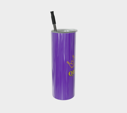 Quench Cove Tumbler (Blessed & Highly Favored) In Glossy Purple And Gold