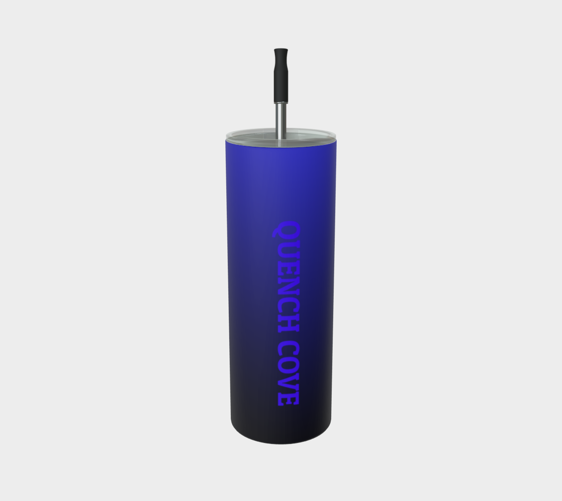 Quench Cove Tumbler In Matte Blue Gradient Color