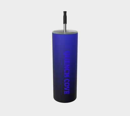 Quench Cove Tumbler In Matte Blue Gradient Color