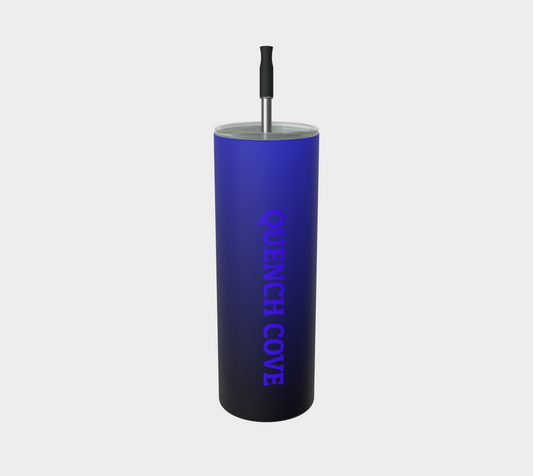 Quench Cove Tumbler In Matte Blue Gradient Color