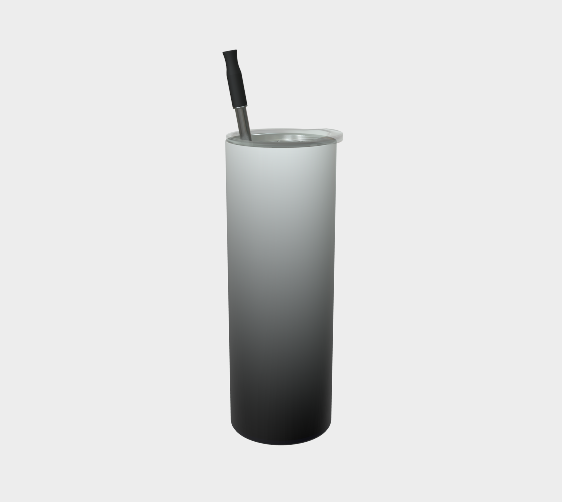 Quench Cove Tumbler In Matte Gray Gradient Color