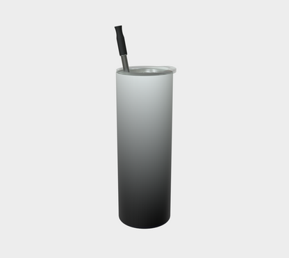 Quench Cove Tumbler In Matte Gray Gradient Color