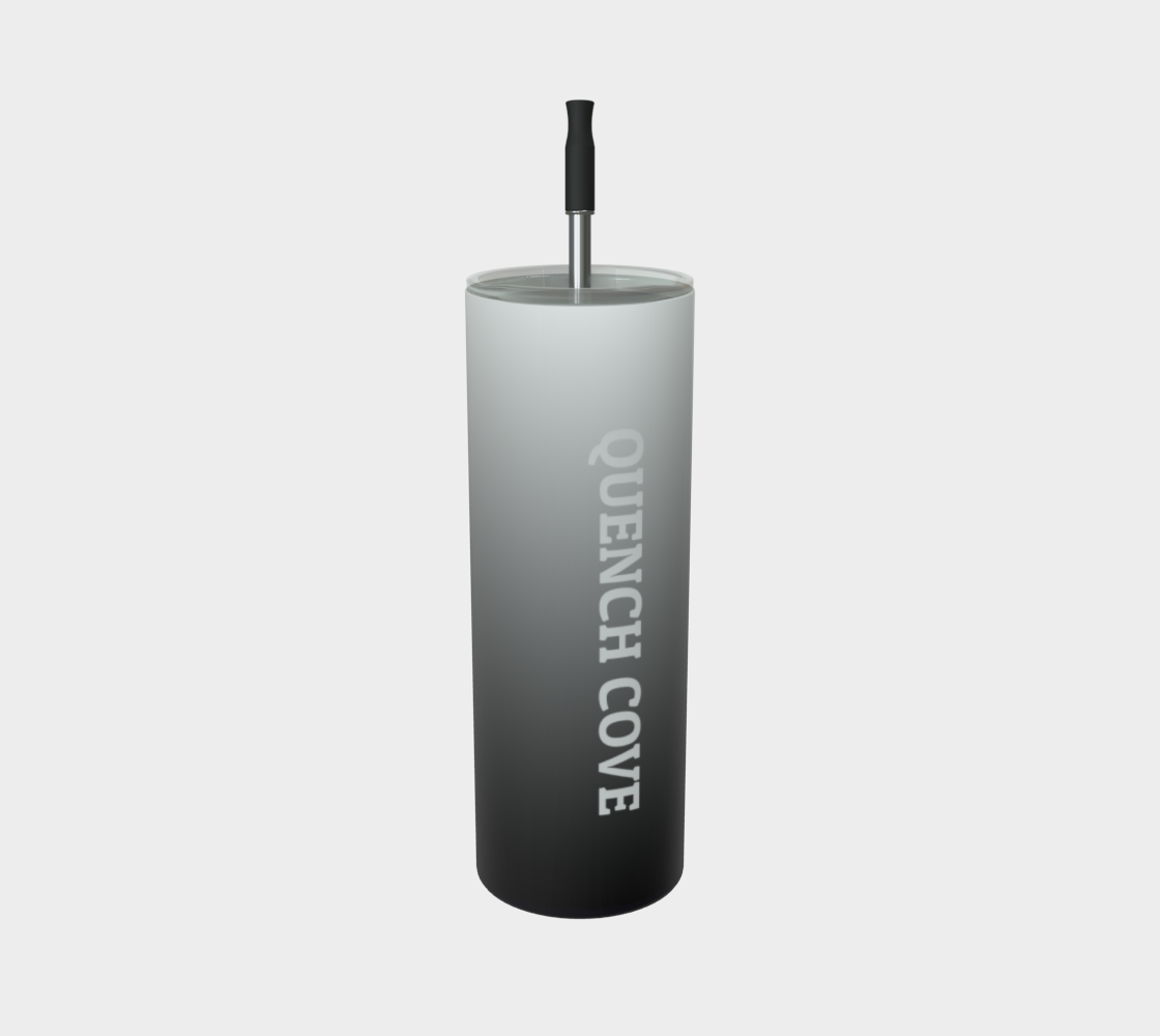 Quench Cove Tumbler In Matte Gray Gradient Color