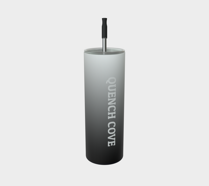 Quench Cove Tumbler In Matte Gray Gradient Color