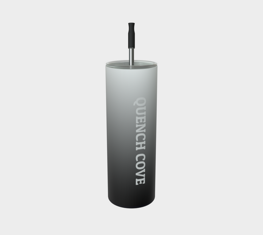 Quench Cove Tumbler In Matte Gray Gradient Color