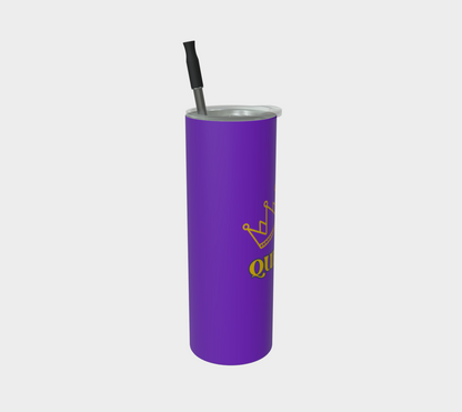 Quench Cove Tumbler (Queen B) In Matte Purple And Gold