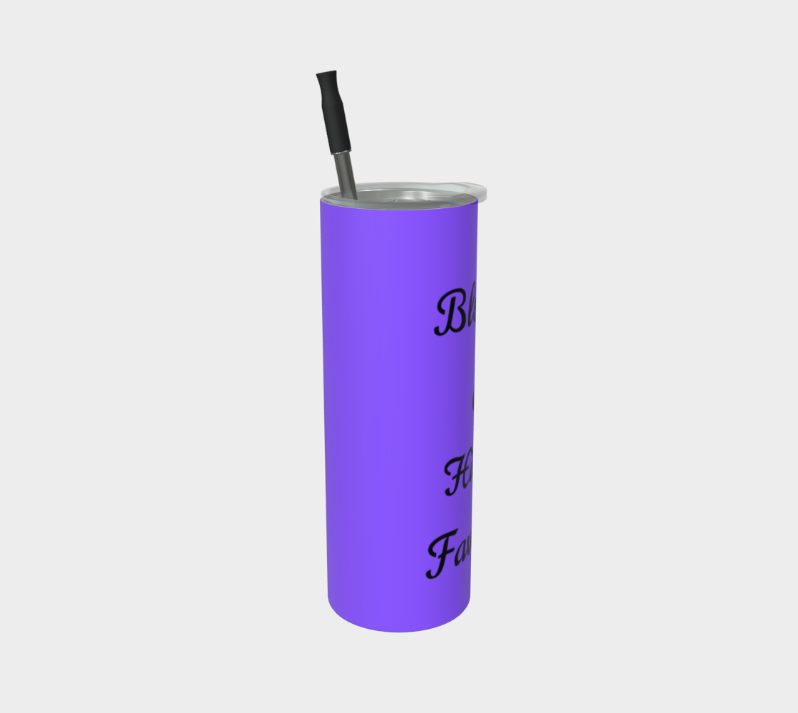 Quench Cove Tumbler ( BLESSED & Highly Favored) In Matte Purple