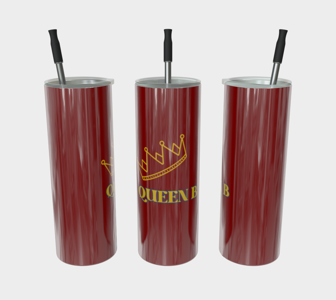 Quench Cove Tumbler (Queen B) In Glossy Burgundy