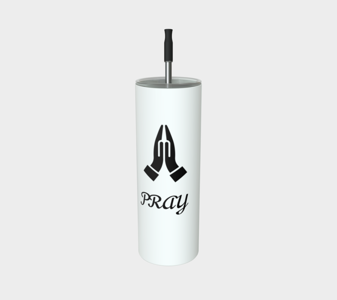 Quench Cove Tumbler (Pray) In Matte White