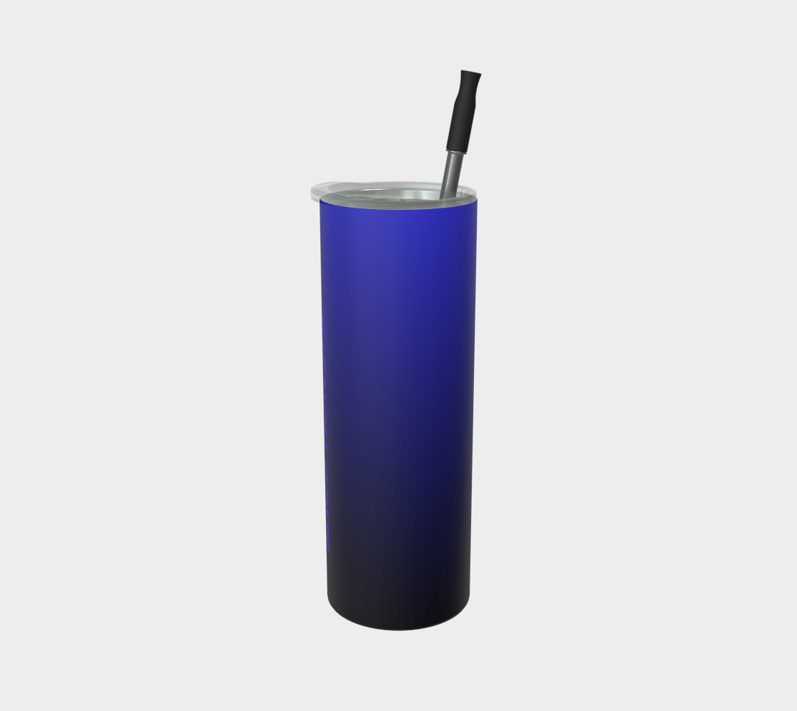 Quench Cove Tumbler In Matte Blue Gradient Color