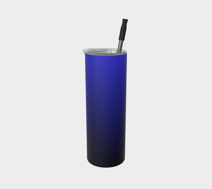 Quench Cove Tumbler In Matte Blue Gradient Color