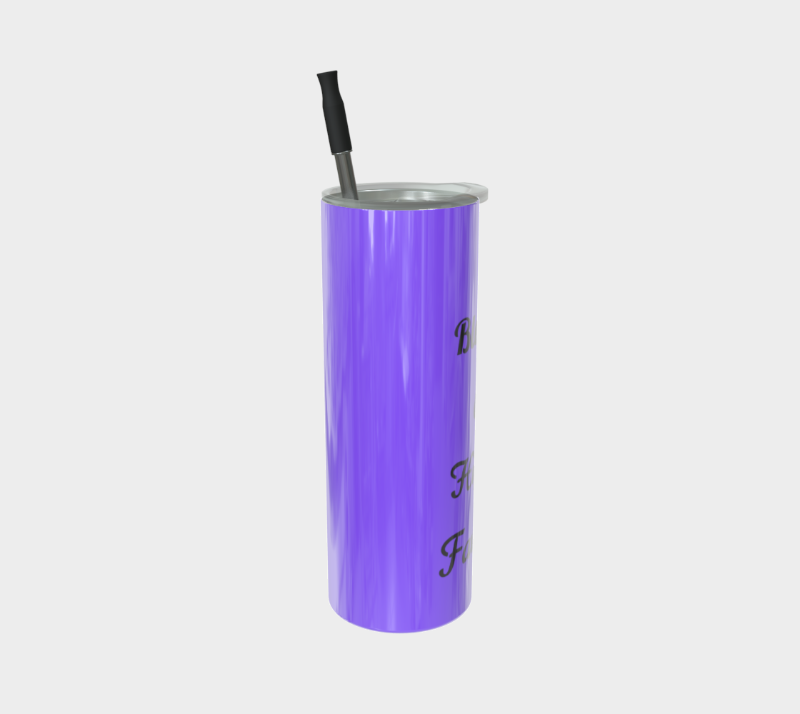 Quench Cove Tumbler (Blessed & Highly Favored) In Glossy Purple