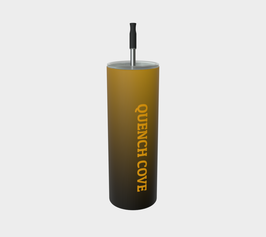Quench Cove Tumbler In Matte Gold Tone Gradient Color