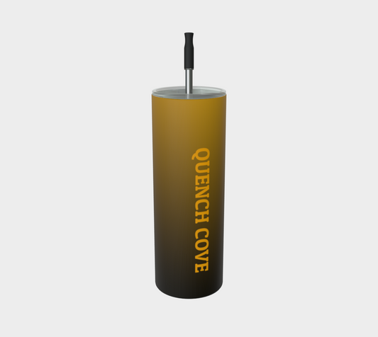 Quench Cove Tumbler In Matte Gold Tone Gradient Color