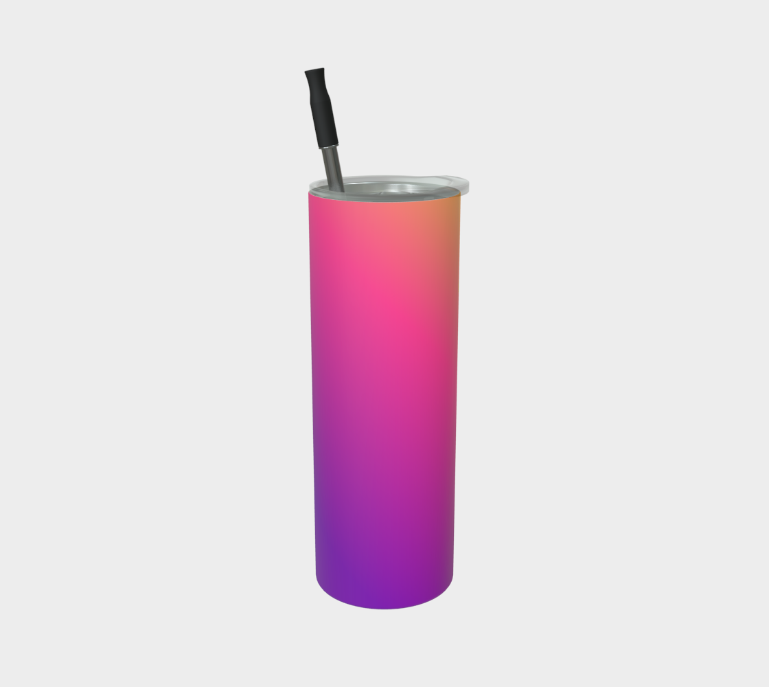 Quench Cove Tumbler In Matte Pink Purple Gradient Color