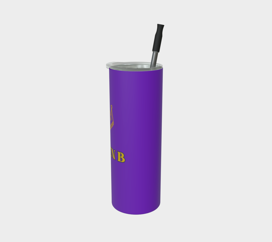 Quench Cove Tumbler (Queen B) In Matte Purple And Gold