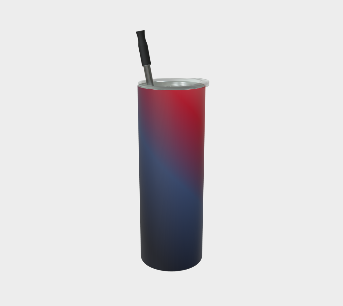 Quench Cove Tumbler In Matte Red Gradient Color