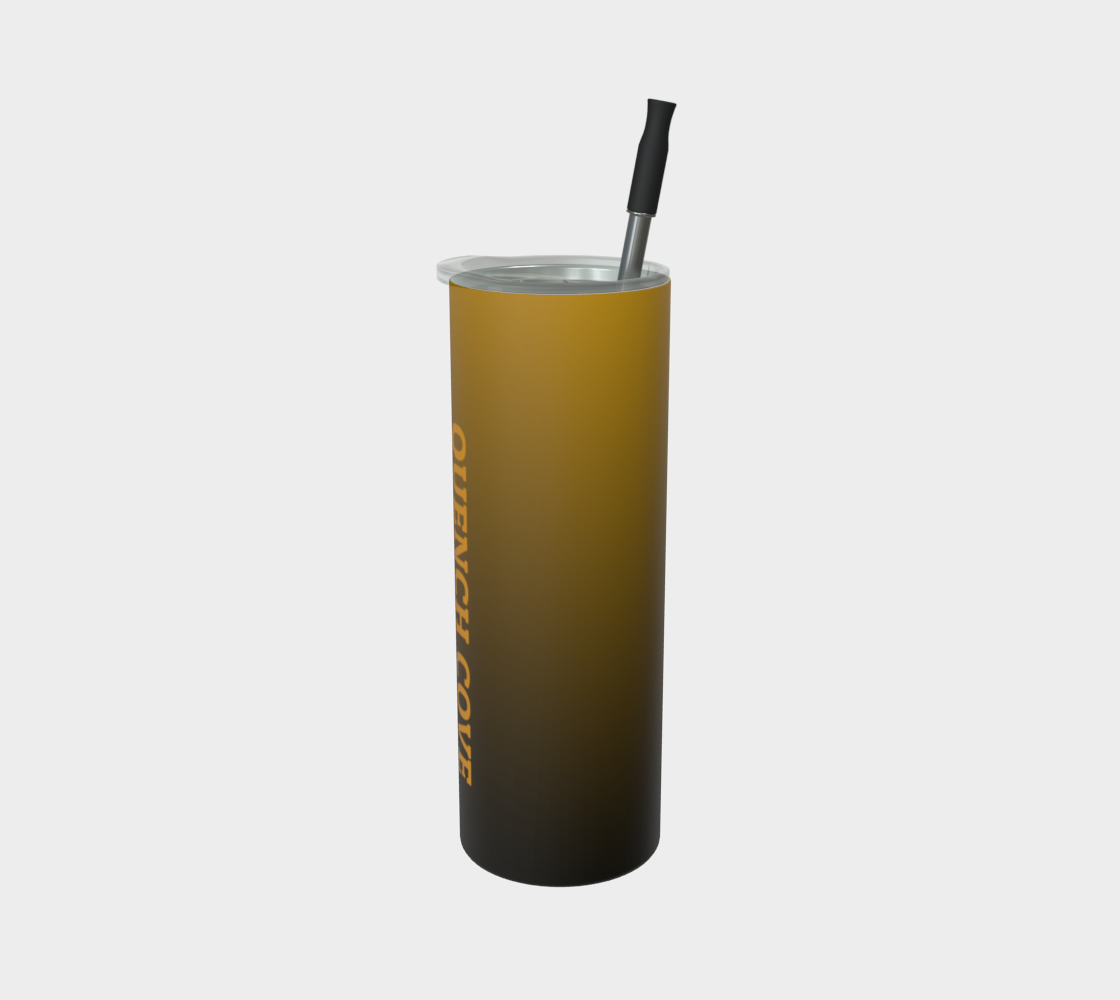 Quench Cove Tumbler In Matte Gold Tone Gradient Color