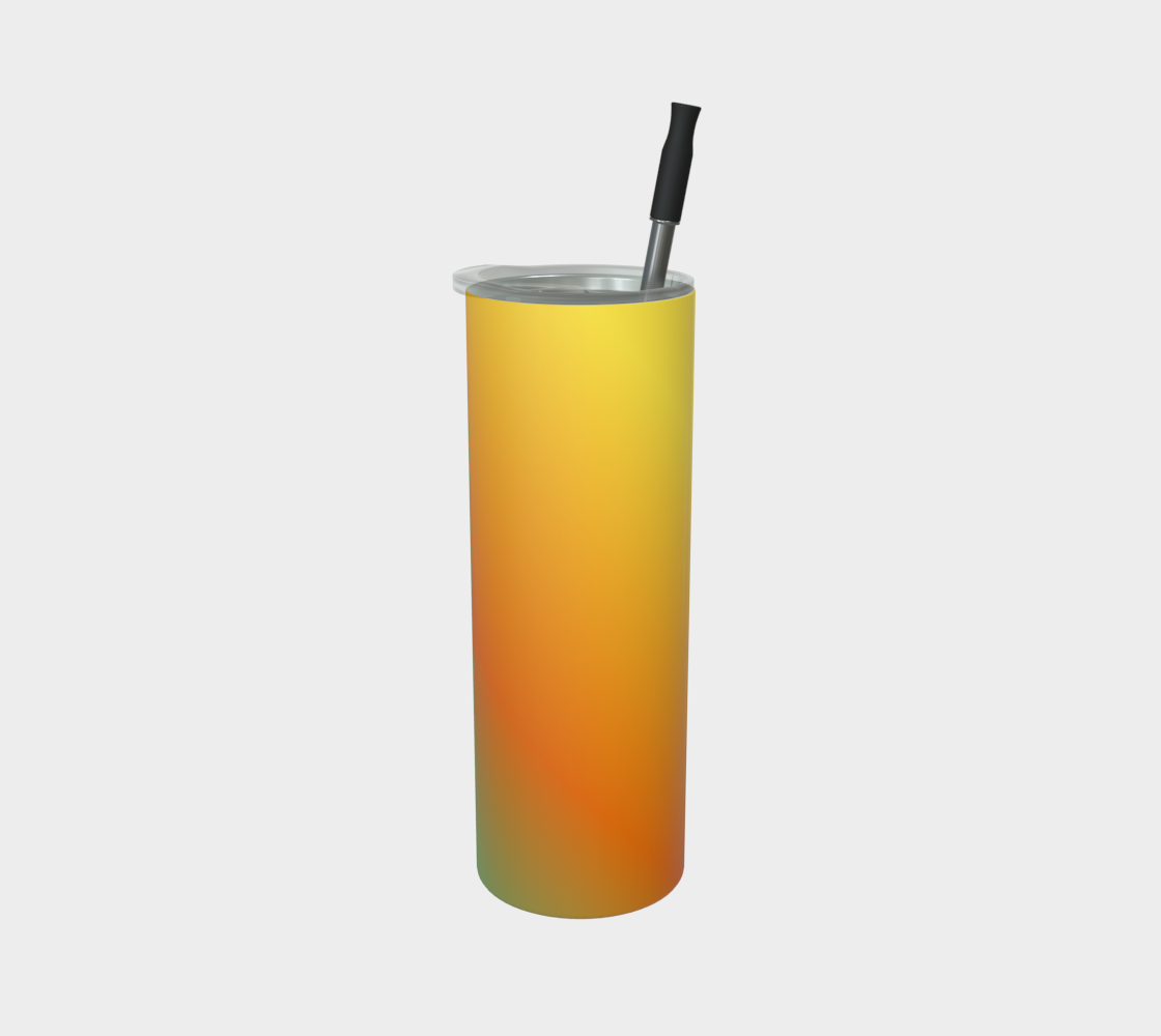Quench Cove Tumbler In Matte Green Orange Gradient Color