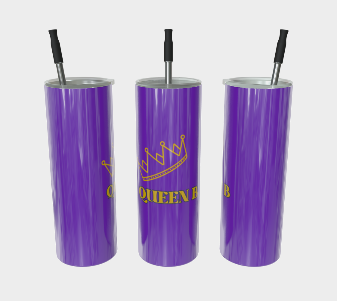 Quench Cove Tumbler (Blessed & Highly Favored) In Glossy Purple And Gold