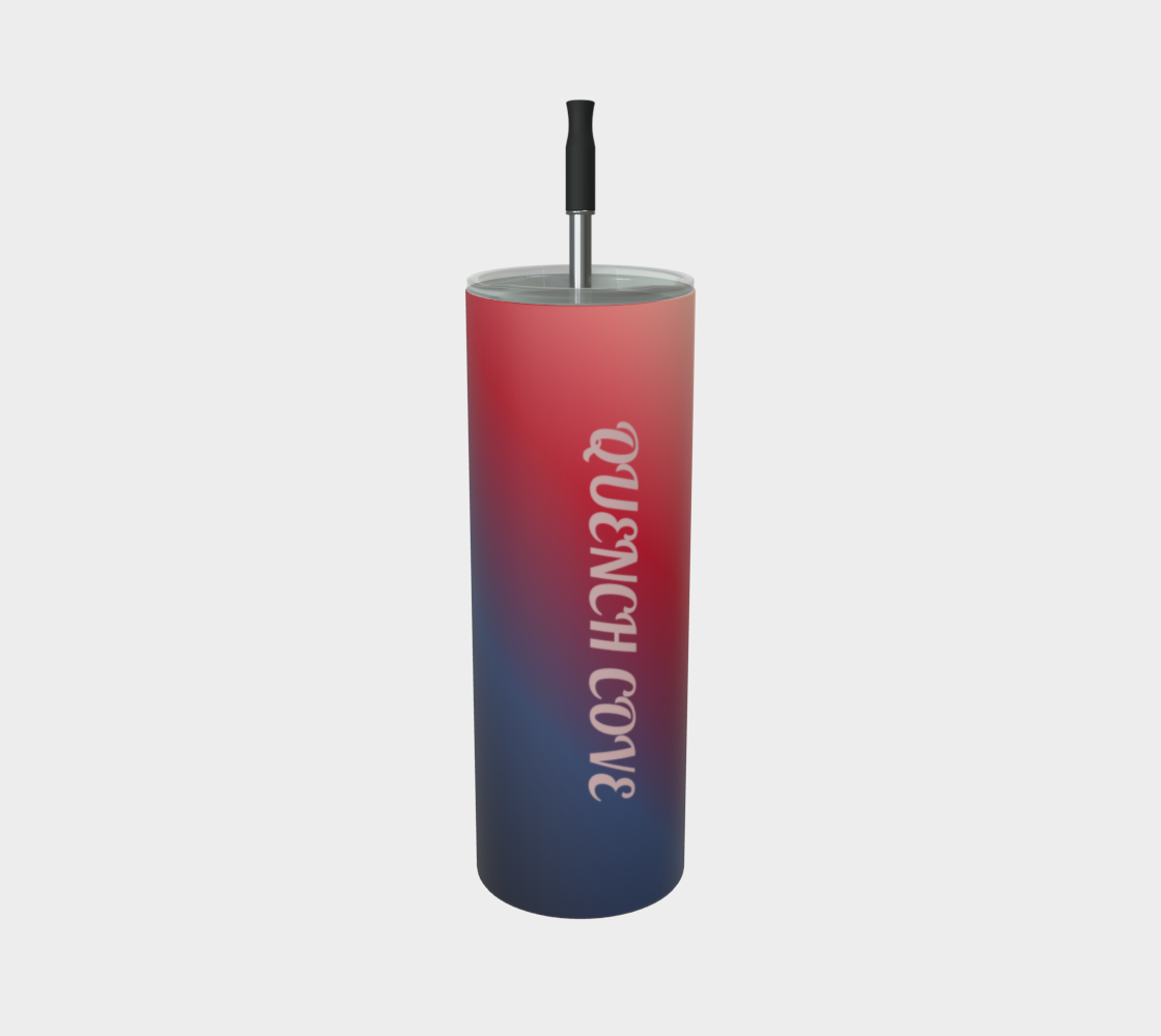 Quench Cove Tumbler In Matte Red Gradient Color