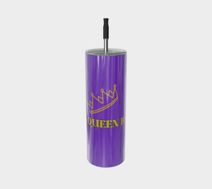 Quench Cove Tumbler (Blessed & Highly Favored) In Glossy Purple And Gold