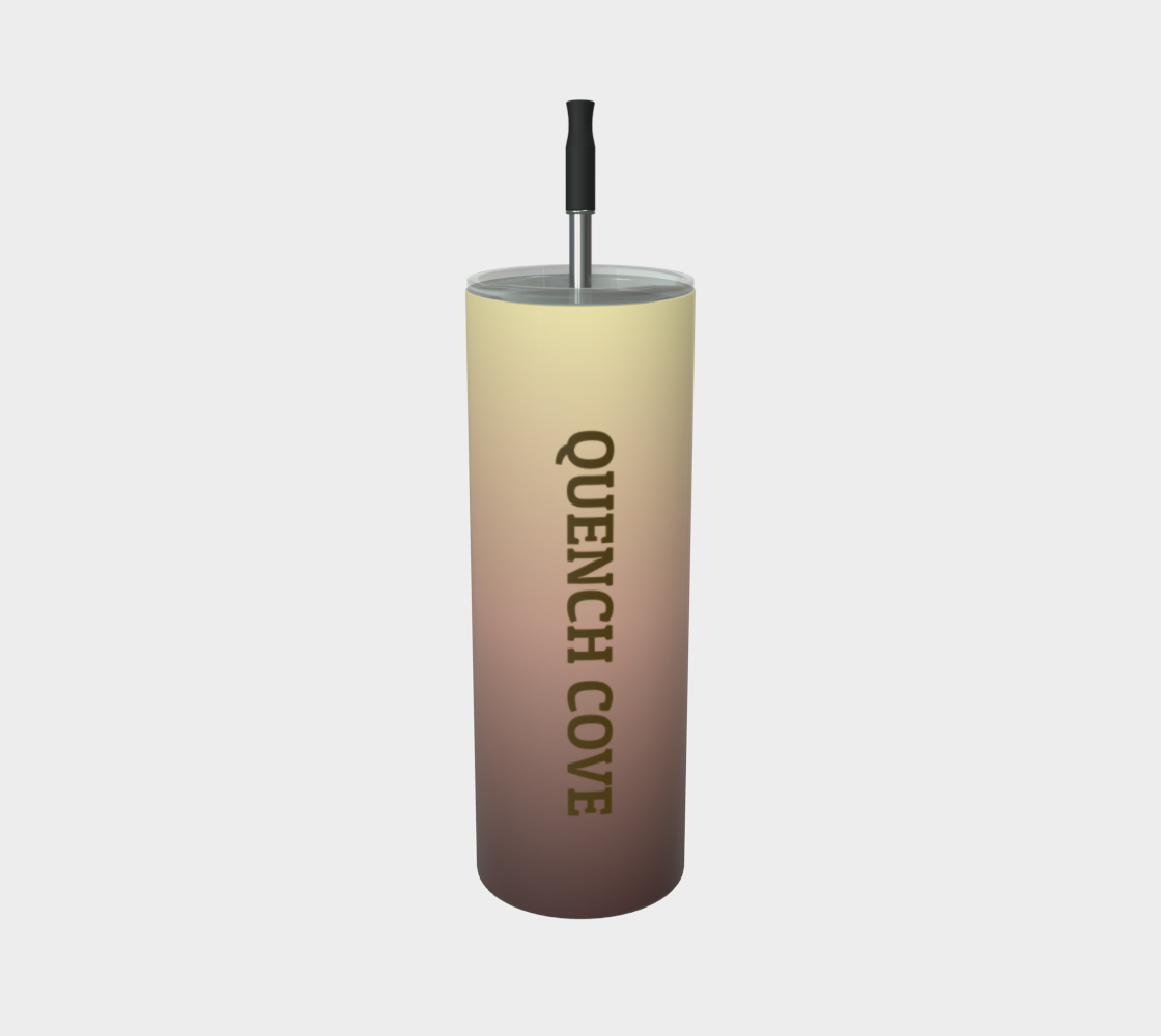Quench Cove Tumbler In Brown Matte Gradient Color