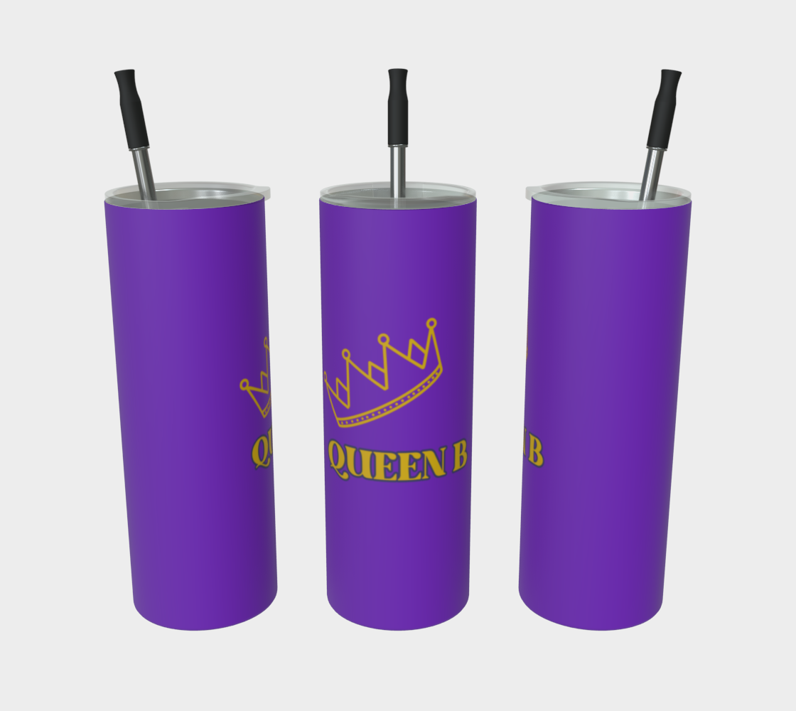 Quench Cove Tumbler (Queen B) In Matte Purple And Gold