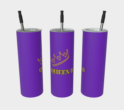 Quench Cove Tumbler (Queen B) In Matte Purple And Gold