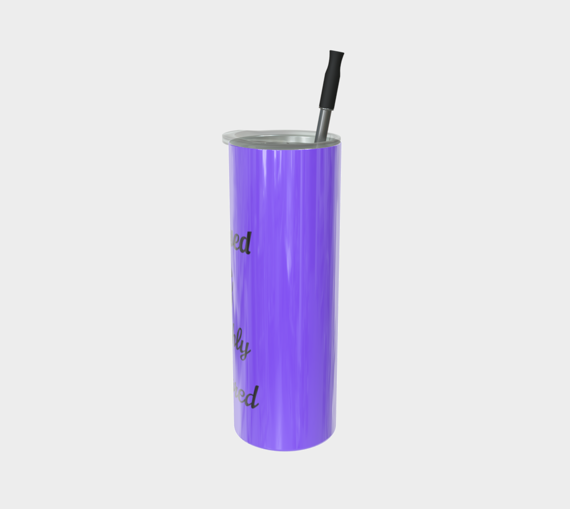 Quench Cove Tumbler (Blessed & Highly Favored) In Glossy Purple