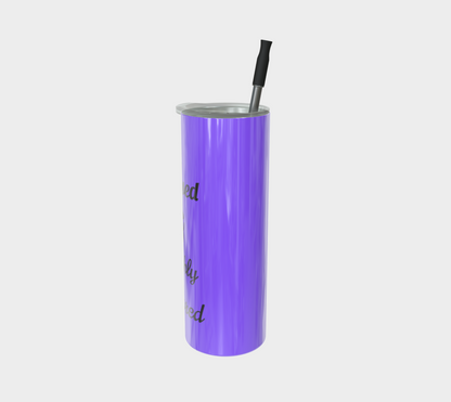 Quench Cove Tumbler (Blessed & Highly Favored) In Glossy Purple
